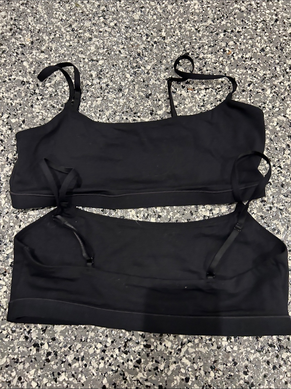 Pair of Quince black Bralette 
Size medium Top - Brand: